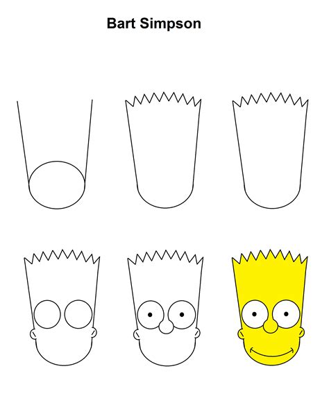 bart simpson drawing tutorial.